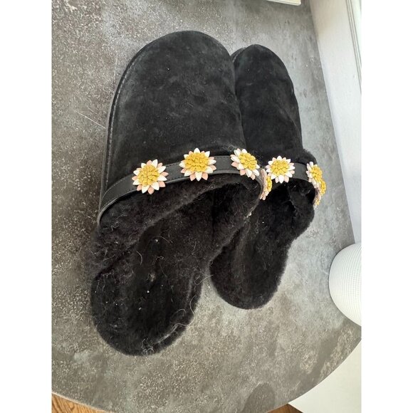 Fabrizio Viti Suede and black sheepskin mules Size 38 8 - Picture 2 of 5